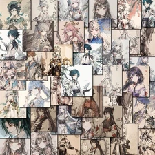 50Pcs Random Anime Girls Stickers