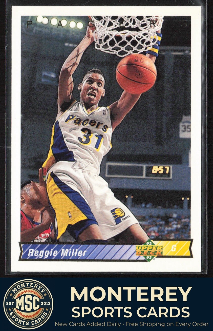Reggie Miller 1992-93 Upper Deck #123 Indiana Pacers