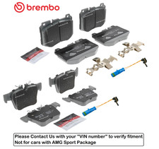 Front & Rear Brake Pad OE Brembo Ceramic +Sensor for Mercedes GLC300 (Non Sport)