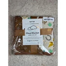 Little Sleepies Caramel Ready to Rodeo Cloud Blanket Large 50 x 50 NWT