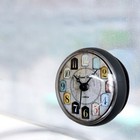  Runder Badezimmerwecker mit Saugnapf, Geschenk für Studenten, Zuhause, Büro,