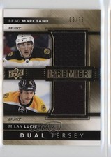 2014 Upper Deck Premier Dual Jerseys 3/75 Brad Marchand Milan Lucic #PQ2-LM s0w