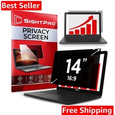 14 Inch 16:9 Laptop Privacy Screen Filter - Privacy Shield and Anti-Glare Pro...