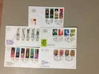 Five Israel fdc with four and five stamps sets(m)