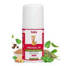 BabyOrgano Colic Relief Roll-On for Babies  Kids Ayurvedic Tummy Relief