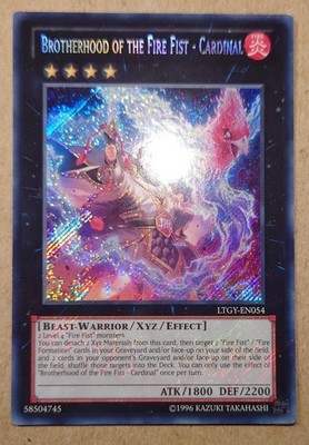 Yugioh Bruderschaft der Feuerfaust - Kardinal LTGY-DE054 Secret Rare