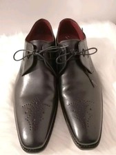 Image of Loake Powers UK 7. Black Semi Brogue Brand New. RRP £180 Leather