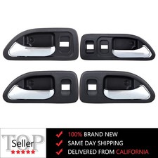 4x for 94-97 Honda Accord Door Handles Interior RH LH Front Rear Chrome Black