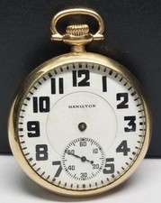 FAPW710 1932 10K G.F. Hamilton P/W, Grade 992E/Elinvar, Size 16s, 21 J, Works.