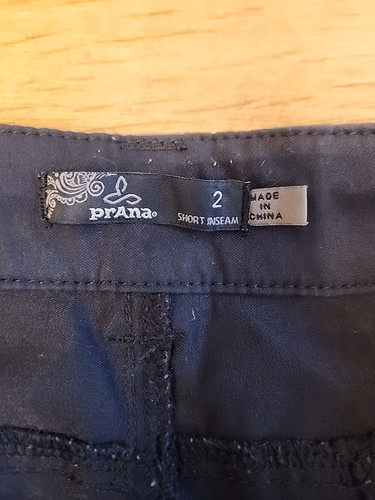 Prana Women’s Size 2 Black Cargo Convertible Hiking Zip Off Pants Stretch 28x29 - Picture 6 of 8