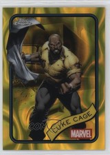 2025 Topps Chrome Marvel Comics Yellow Lava Refractor Luke Cage #111 jc3