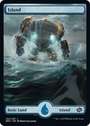 Island (280) Full Art Foil The Brothers' War MTG