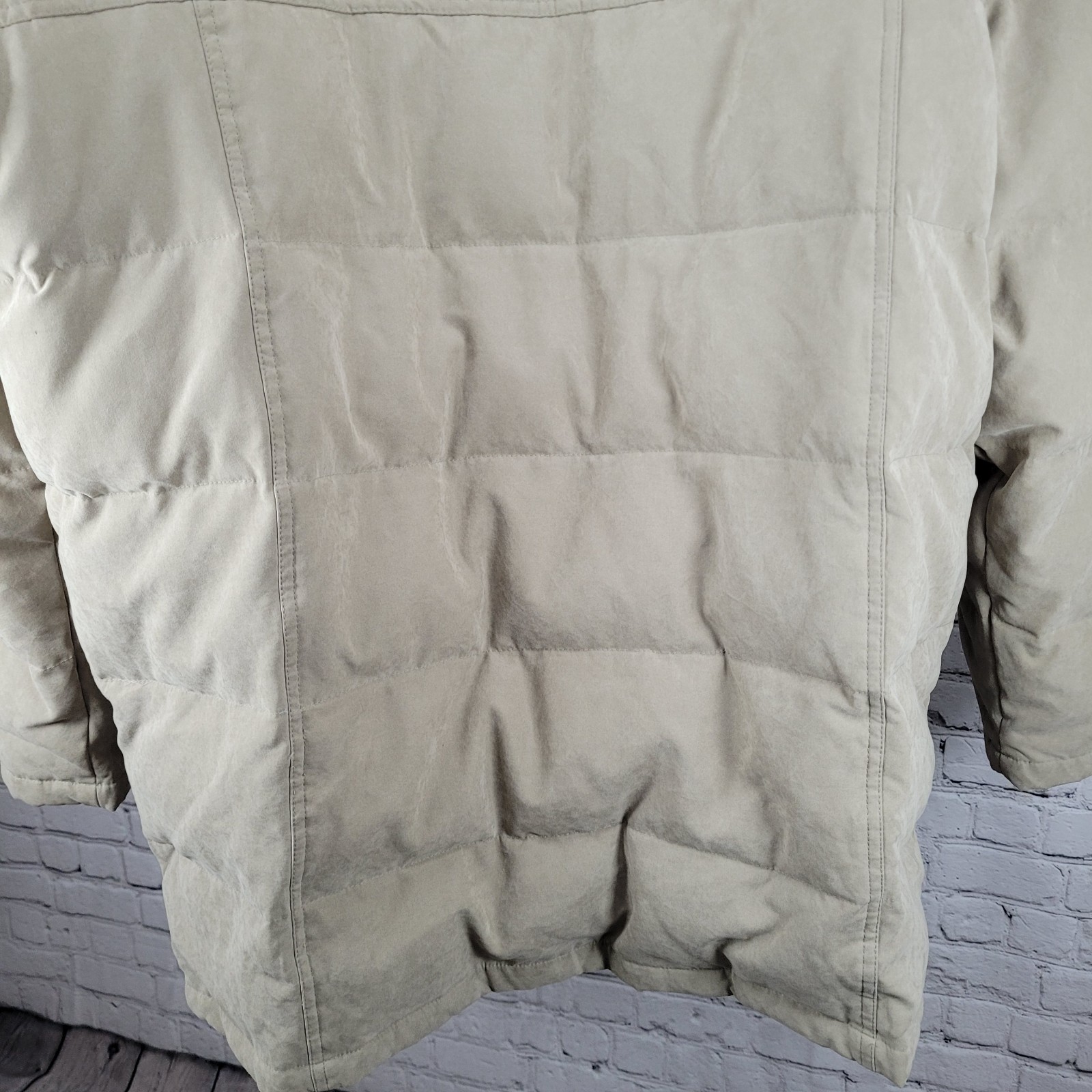 Consensus Beige Duck Down Feather Insulated Hoode… - image 10