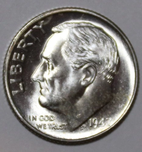 1947-S Roosevelt Dime - BU - #9747D - Stock Photo - FREE SHIPPING
