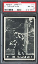 1966 TOPPS LOST IN SPACE #44 IN THE LOST CITY PSA 8 *DS14411