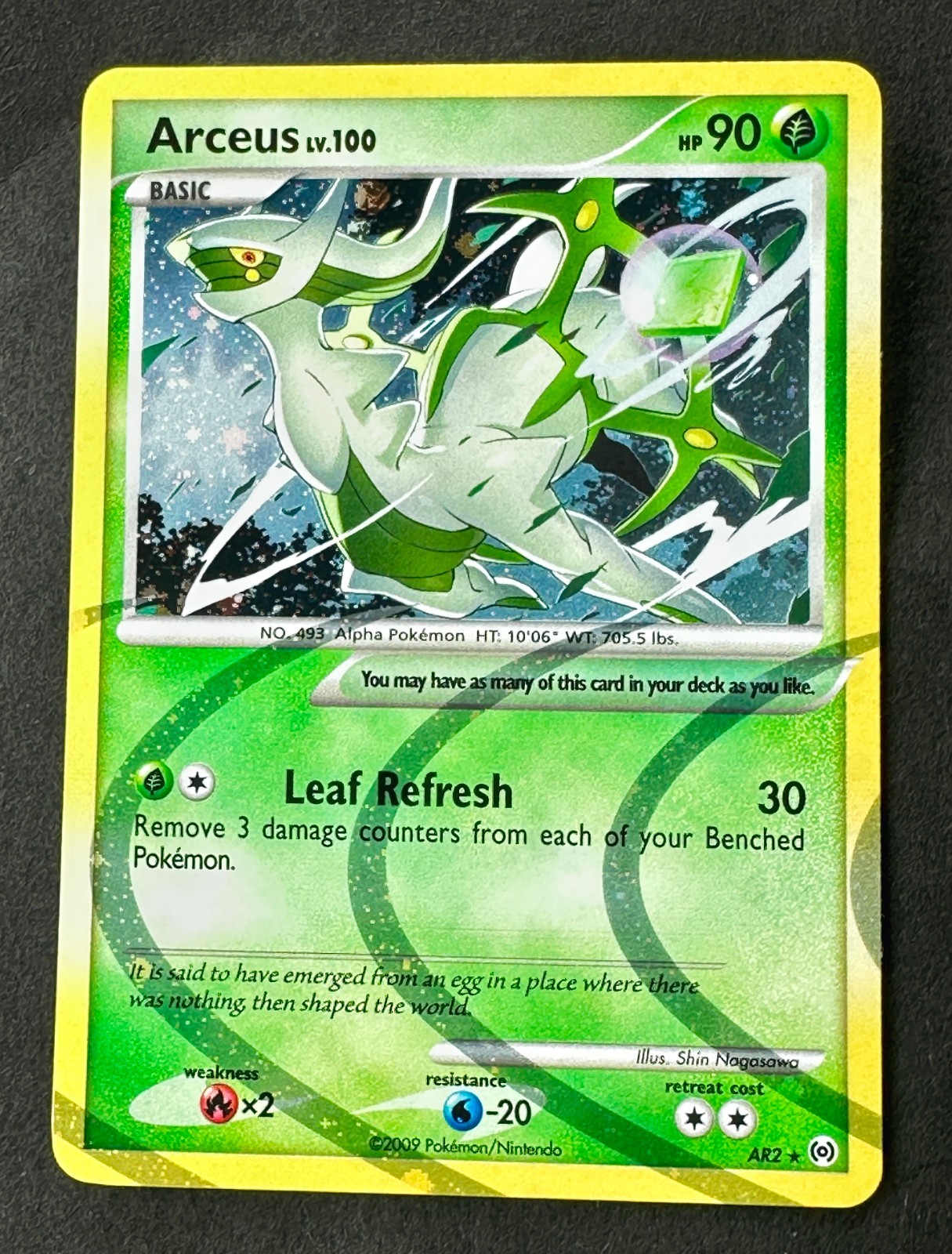 Arceus LV.100 - Platinum Arceus - AR2 - Secret Rare - LP - Pokemon