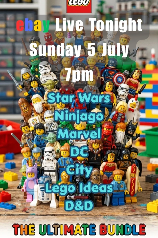 The Ultimate Minifigs Bundle - 100 Minifigs - Genuine Lego