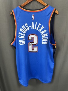 Shai Gilgeous Alexander Signed Oklahoma City Thunder Jersey AUTO PSA Sz 52