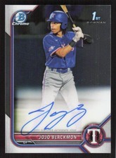 2022 BOWMAN CHROME JOJO BLACKMON CPA-JBN MINT 1ST RC AUTOGRAPHS TEXAS RANGERS