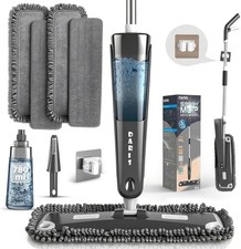 DARIS Microfiber Spray Mop for Floor Cleaning 360 Degree Spin Dust with 4...