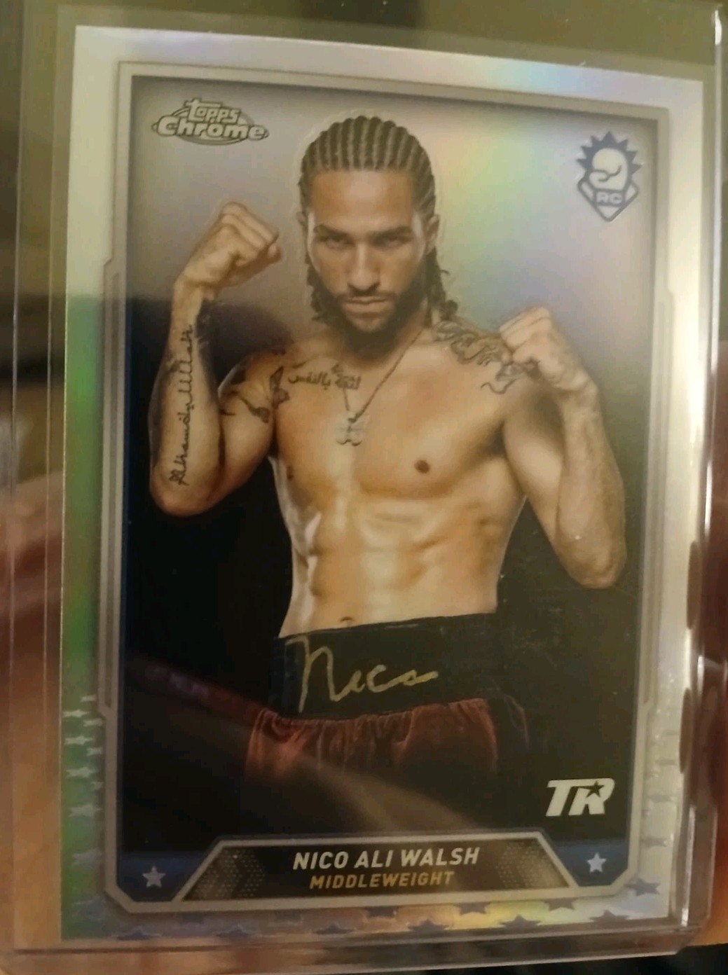 2024 Topps Chrome Boxing Nico Ali Walsh Refractor RC #6