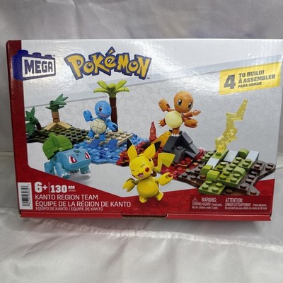 MEGA Pokemon Kanto Region Team Building Toy Set 130 Pcs HFG05 Age 6+ Sealed Box