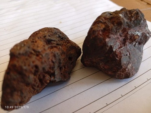 Two Extremely Rare Meteorite Specimens – Extraterrestrial Origins 224 Grams - Picture 5 of 8