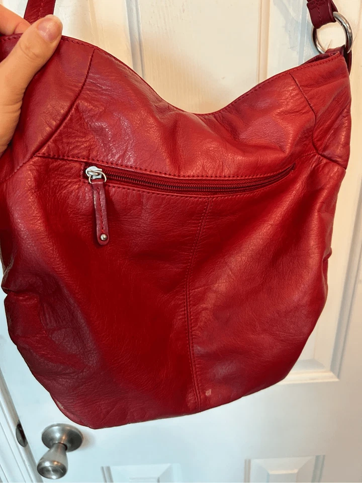 Bolsa de ombro Tignanello 20º aniversário couro vermelho - Imagem 2 de 4