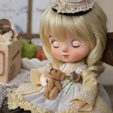 1/6 BJD Doll Girl Full Set Clothes Cake Dress Shoes Wig Cute SD Toys Xmas Gift