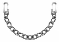 Western or English Horse Bit 12" long Curb Chain w/ quick links Stainless Steel