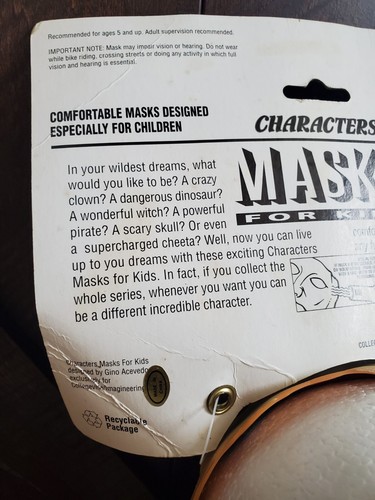 Vintage child old man Face Mask for kids halloween betta Products Inc new creep - Picture 7 of 12