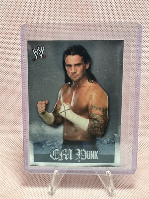 2009 WWE Topps Rivals CM Punk #54 Silver Foil Sticker Card Rare | eBay