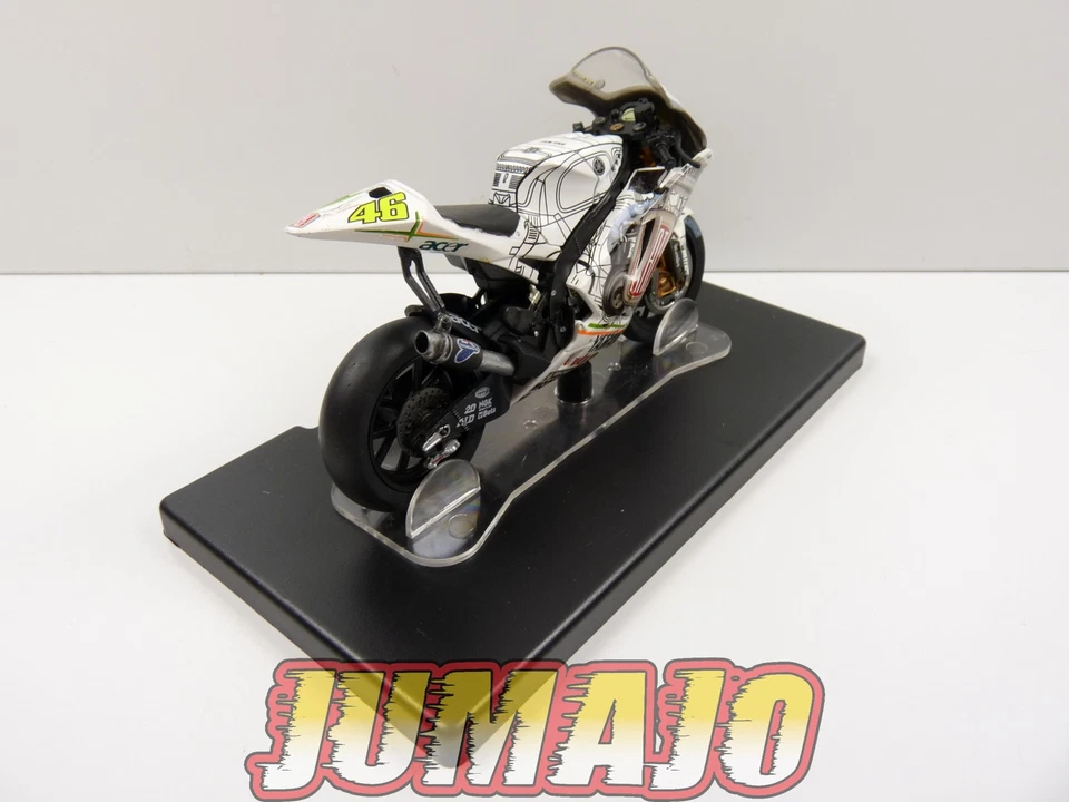 MR40 Moto Valentino Rossi LEO MODELS 1/18 : Yamaha YZR M1 #46 show bike Valencia - Photo 3/4