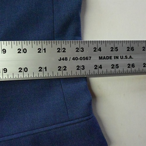Vtg Stafford 46L Blue Gold Button Mens Blazer Sport Coat Jacket - Picture 8 of 12