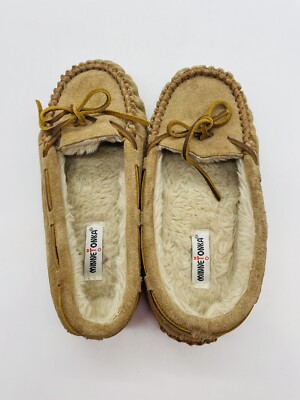 Girls Minnetonka Moccasins Slippers Fleece Lined Cozy