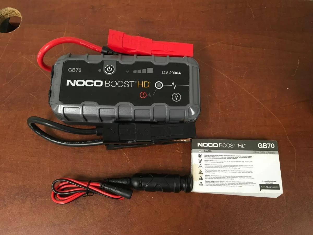 NOCO GB70 Boost HD Jump Starter - 12V UltraSafe Lithium Portable Power Pack