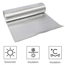 10-50M Double Foil Bubble Insulation for Floor Wall Caravan Shed Loft Roof