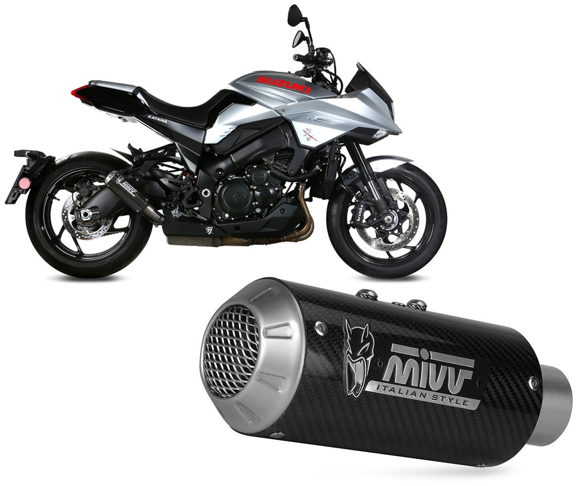 Muffler slip-on exhaust Mivv MK3 Black for SUZUKI Katana 2019 > 2023