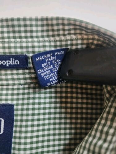 Vtg Gap Long Sleeve Button Down Shirt 80's Two Ply Poplin Men's 100% Cotton MED - Picture 11 of 11