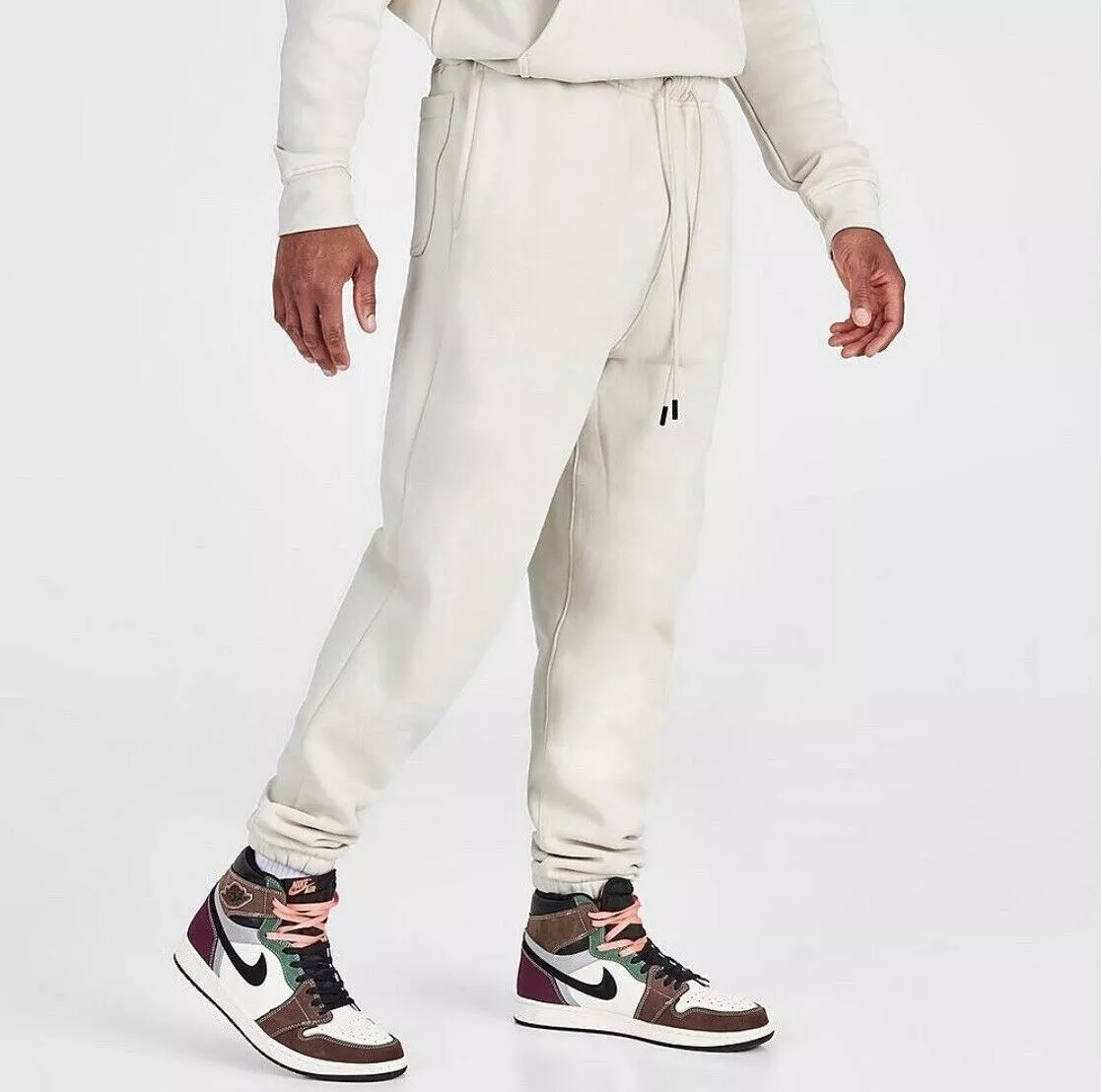 Nike Air Jordan Essentials Fleece Joggers Sweatpants Tan Sz L XL XXL  DA9820-104