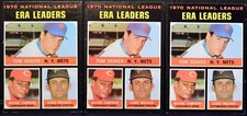 LOT of 3 1971 Topps #68 NL ERA Leaders TOM SEAVER WAYNE SIMPSON LUKE WALKER EX