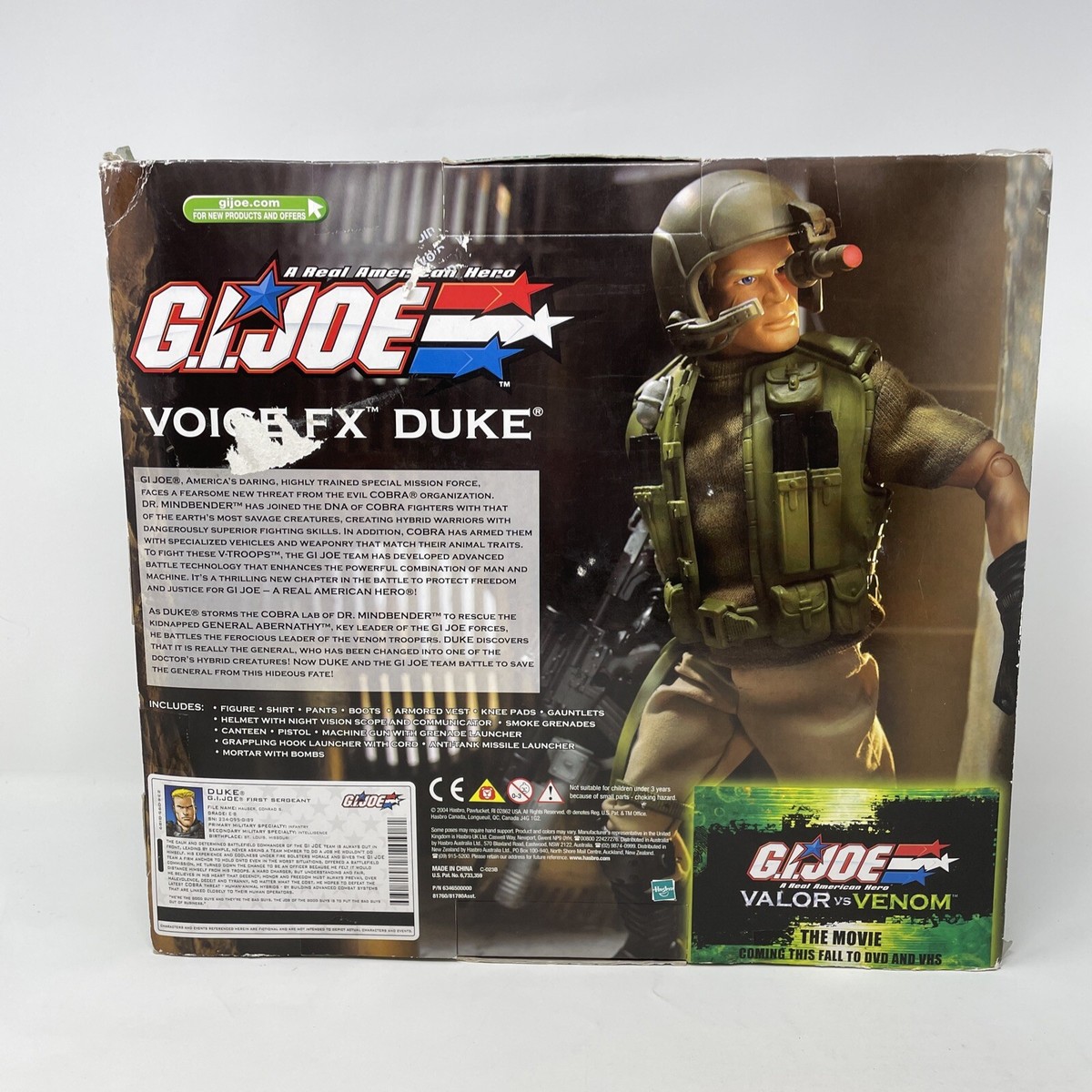 Hasbro figure G.I. Joe Valor vs Venom Voice FX Duke 12