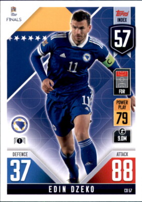 Road to Nations League 2022 Trading Card CD57 - Edin Dzeko - 101 Countdown