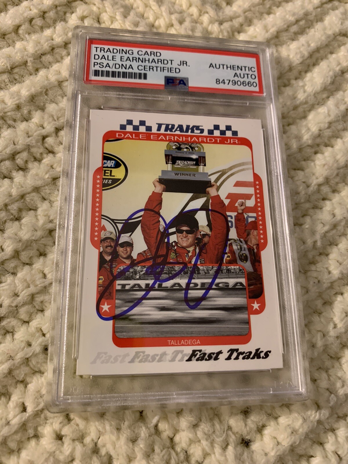Dale Earnhardt Jr Signed 2007 Press Pass Card #93 PSA /DNA Slab COA Autographed
