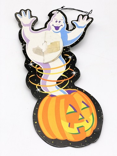Halloween Jack O’ Lanterns & Ghosts Cardboard Die Cuts - Honeycomb - Amscan Vtg - Picture 18 of 20