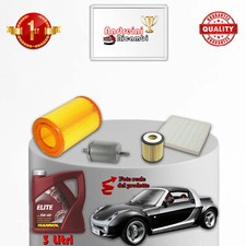 KIT TAGLIANDO 4 FILTRI E OLIO SMART ROADSTER 0.7 45KW 61CV DAL 2003 -> 2005