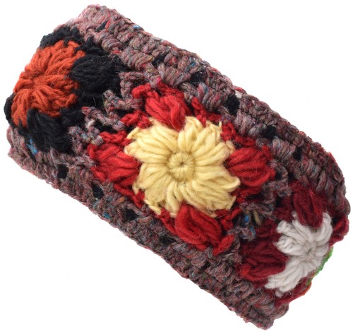 Punto Lana Hecho a Mano Polar Línea Multicolor Hippie Bohemio Floral Diadema - Bild 41 von 41