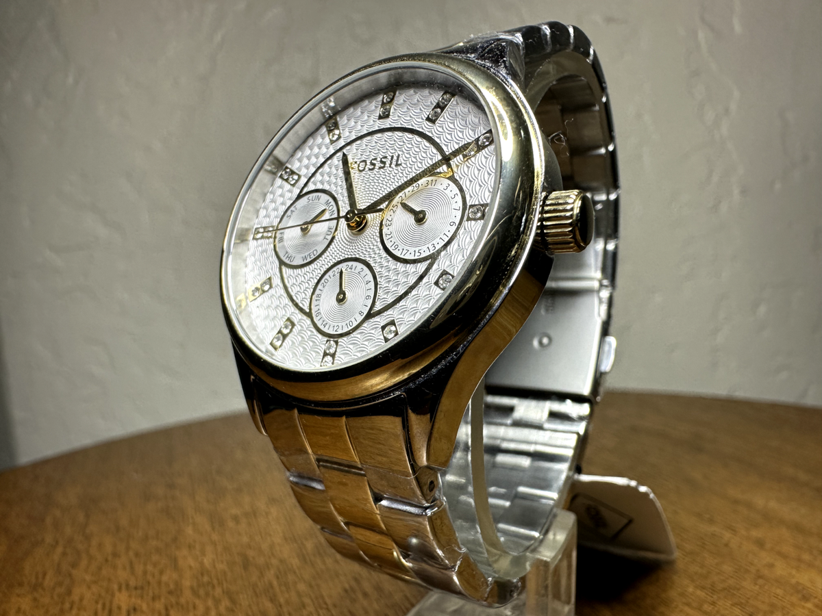 Fossil BQ1564 Women's Two Tone Stainless Steel Analog Dial