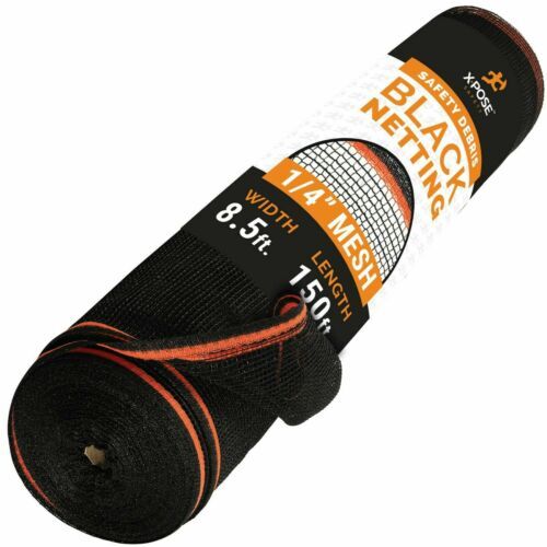 Construction Safety Debris Netting - 8.5 Ft x 150 Ft Scaffold Net 1/4 in Mesh