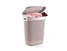 Plastic Laundry Basket Clothes Washing Bin Storage Hamper Organiser With Lid New